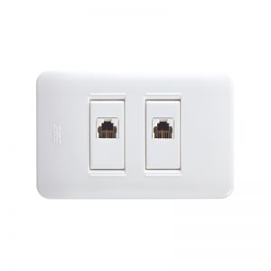 Toma Doble Teléfono Americana 4 hilos (RJ11)