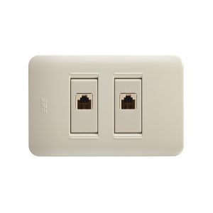 Toma Doble Teléfono Americana 4 hilos (RJ11)